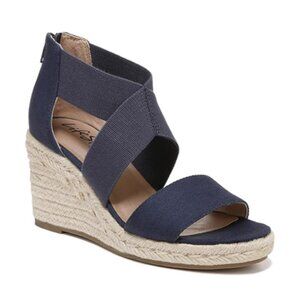 Lifestride Womens Thrive Strappy Espadrille Wedge Sandals